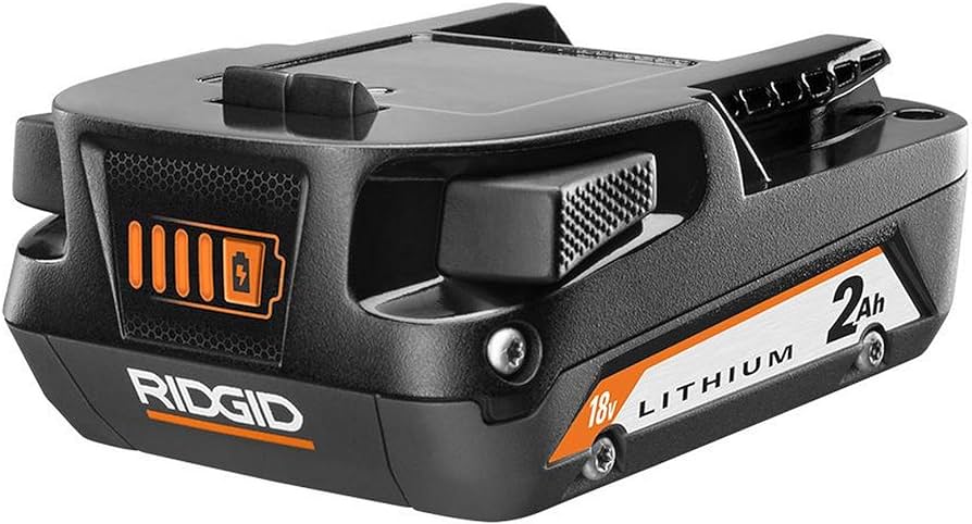 Ridgid 18 Volt 2.0 Ah Lithium-Ion Battery 2X More Runtime