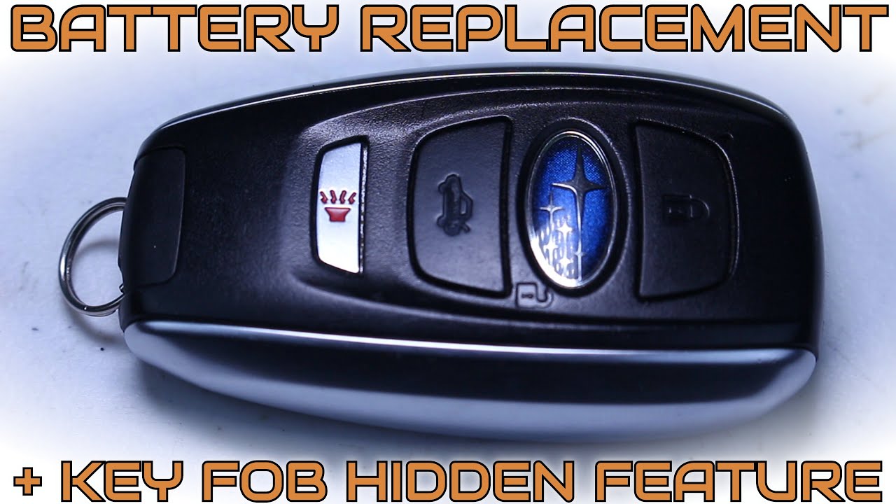 Subaru Key Fob Battery Replacement